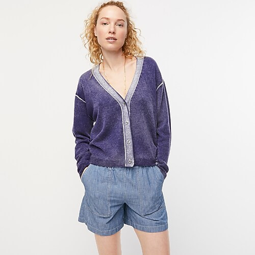 Limited-edition reverse-printed cashmere cardigan sweater | J. Crew US