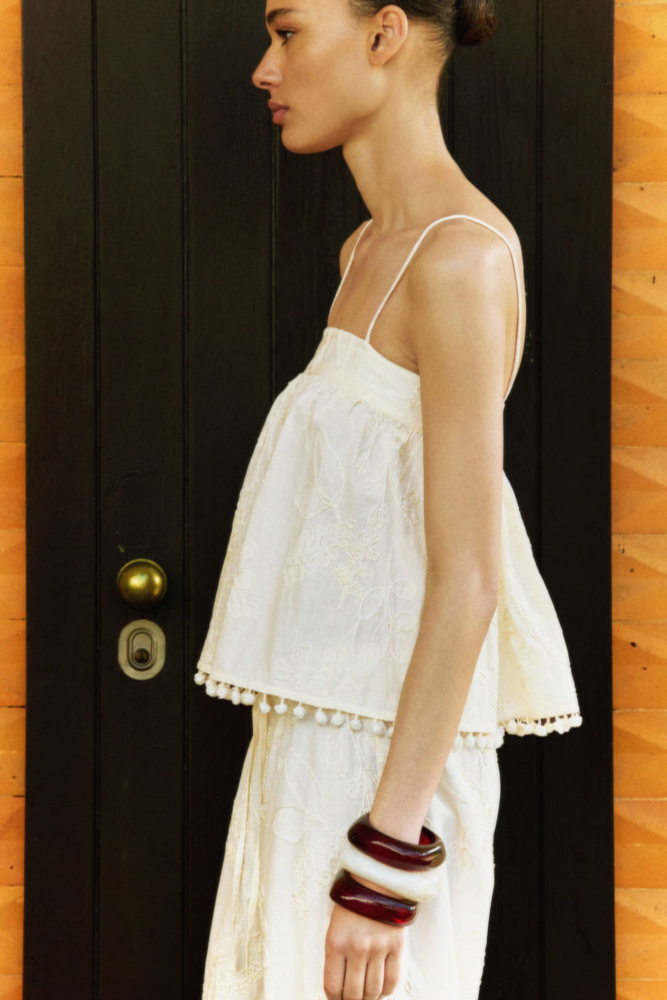 Embroidered strappy top | H&M (UK, MY, IN, SG, PH, TW, HK)