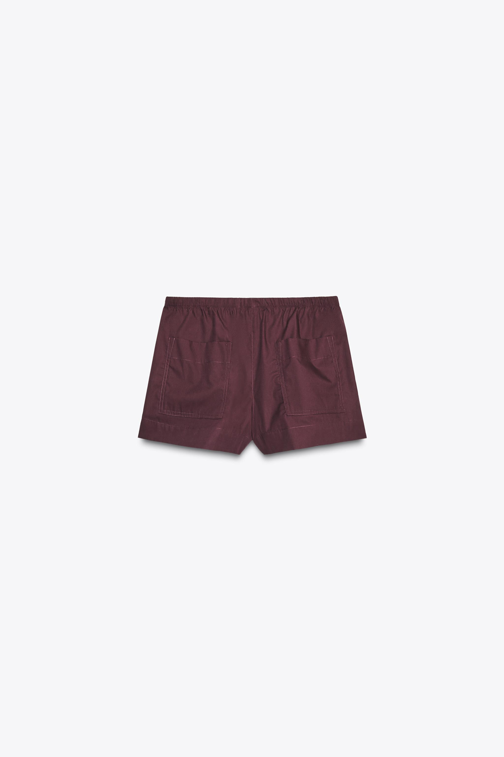 POPLIN MINI SHORTS | Zara UK