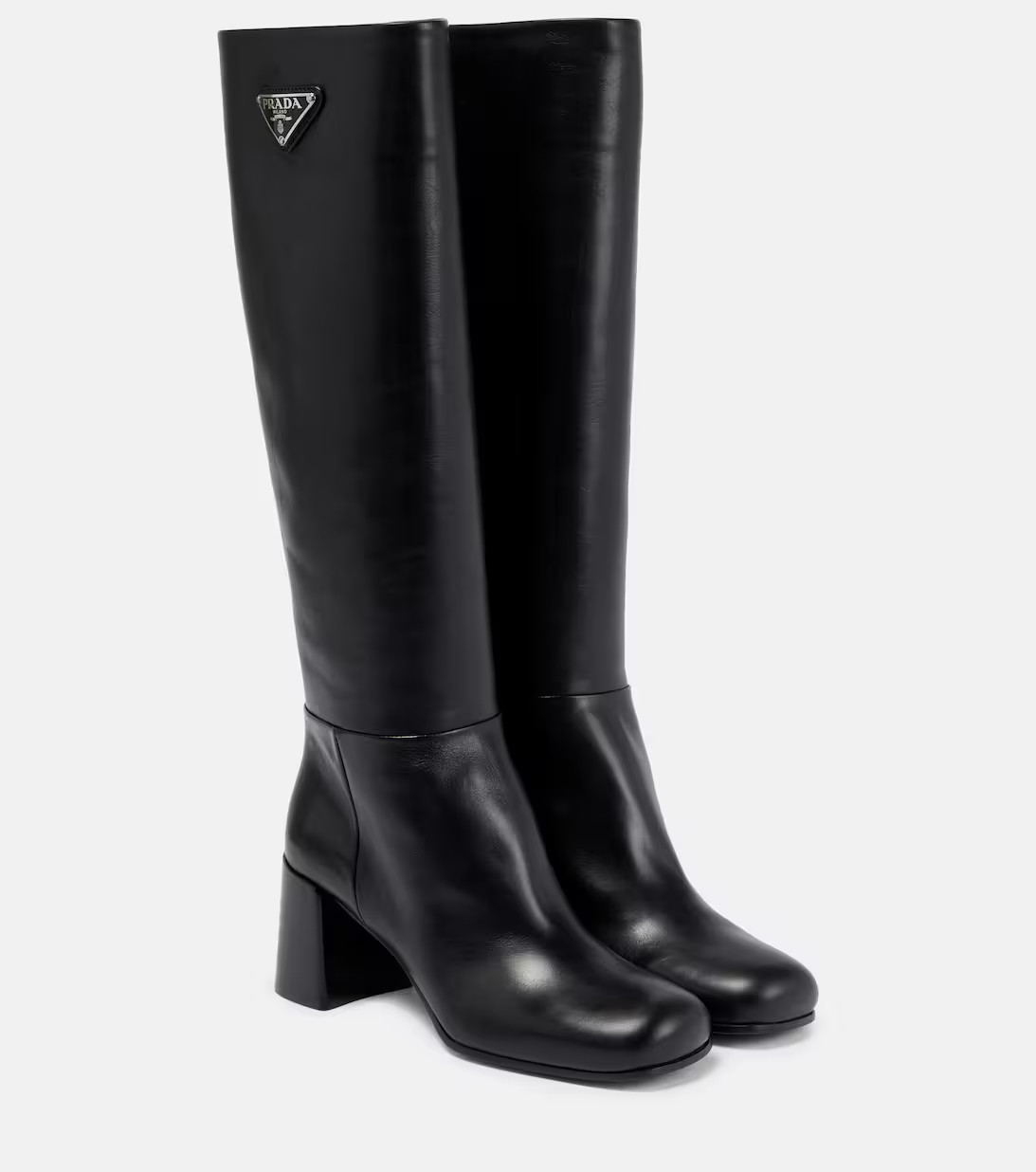 Leather knee-high boots | Mytheresa (INTL)