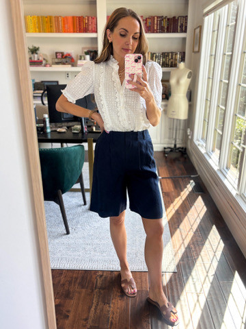 25% off @Boden  with code 7N7G. Love these long shorts and beautiful top! 

 

#LTKSeasonal #LTKSaleAlert