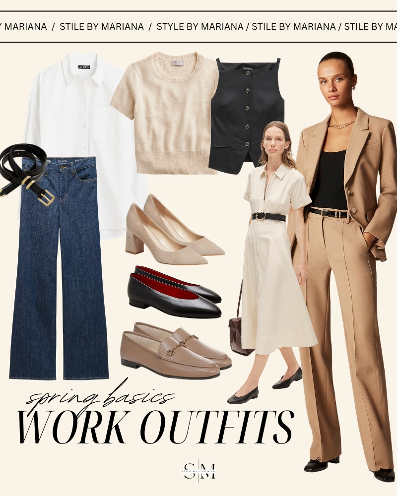 Spring basics work outfits 
Pieces that are easy to mix and match and will maximize your work wardrobe 

#LTKWorkwear #LTKSaleAlert #LTKSeasonal