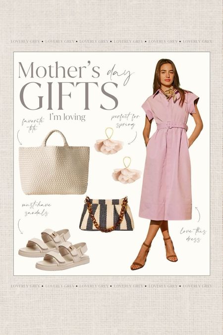 Mother's Day gifts in loving! This St. Barths tote is great for travel or everyday use. I love this belted pink midi dress and J. Crew flower earrings. Loverly Grey, Mother's Day

#LTKGiftGuide #LTKSeasonal #LTKbeauty