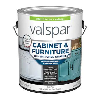 Valspar  Satin Cabinet & Furniture Paint Enamel (1-Gallon) | Lowe's
