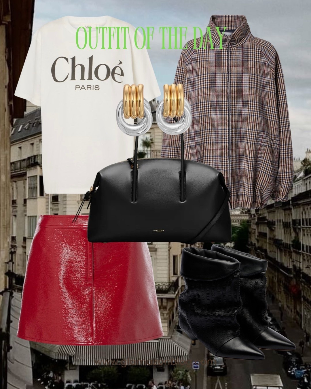 Spring outfit, red skirt, leather red skirt, Mytheresa, bomber, Chloe top, slouchy boots, demellier bag, heaven mayhem sunglasses 

#LTKFashionMonth #LTKuk #LTKspring