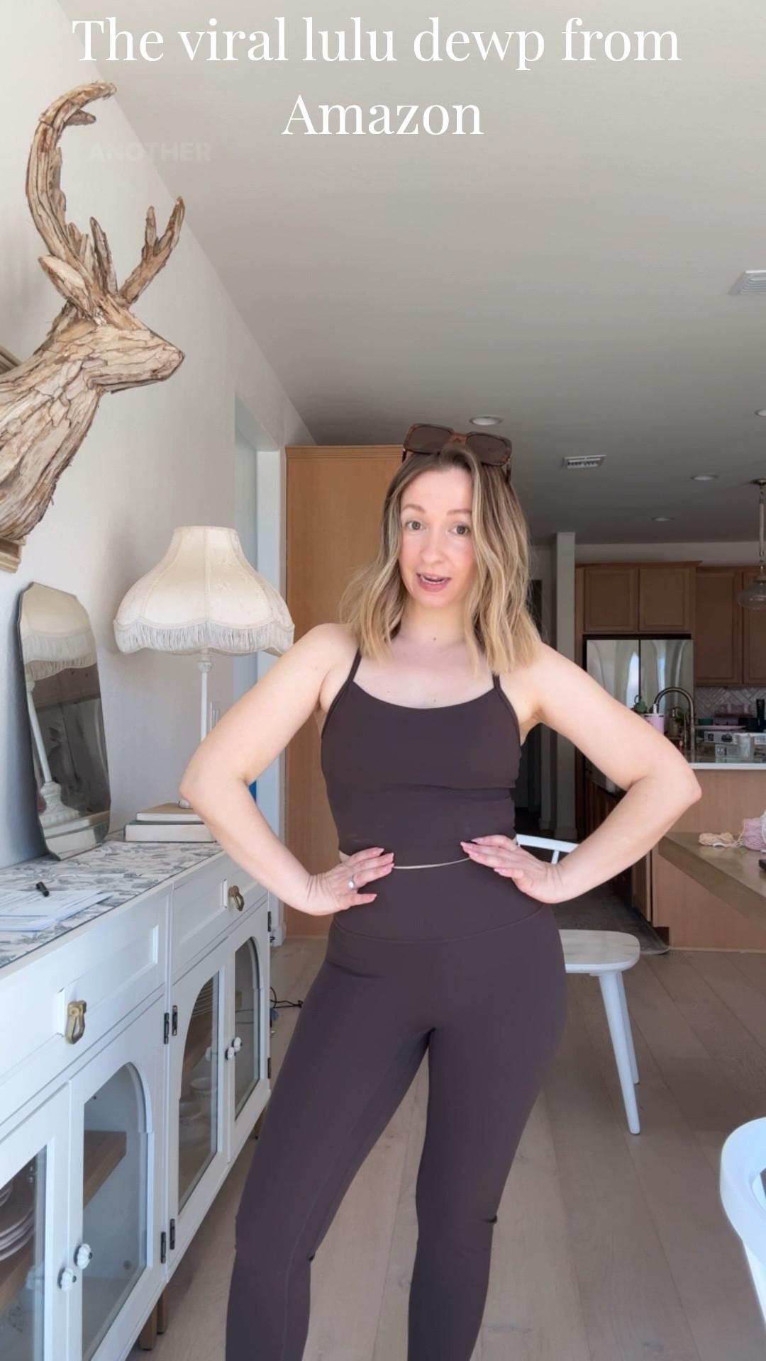 The viral Lululemon look a like from Amazon is so worth the hype !!! Seamless, butter soft fabric and this brown color is perfection ✨✨✨ wearing size xs cropped bra tank w built in bra, size small 7/8 length leggings (fit me full length for my 5 foot height), size 5 studded brown sandals to complete the fit 🤎🤎🤎

Amazon fashion 
Workout sets
Active wear 
Matching set 
Target 


#LTKActive #LTKootd #LTKPetite