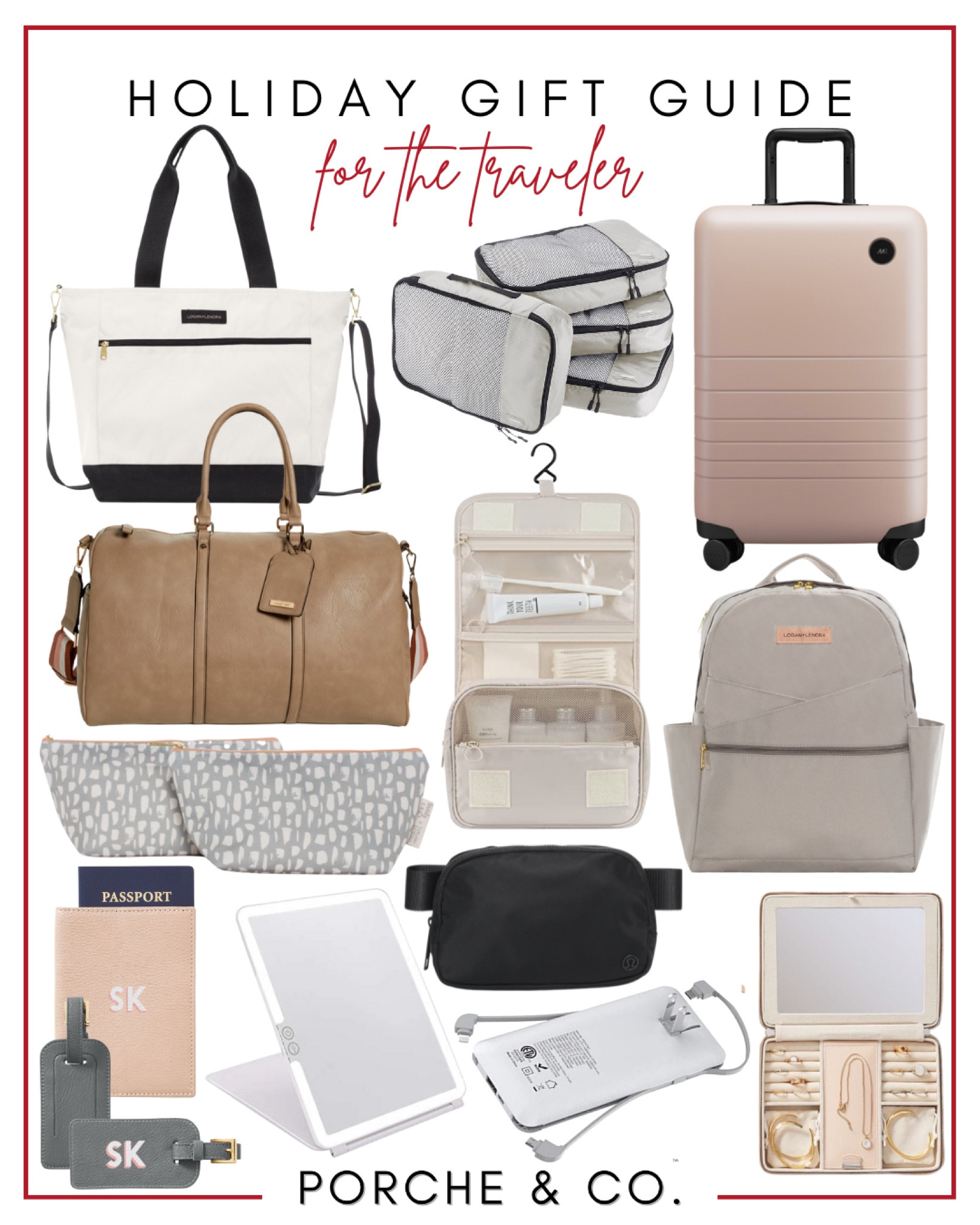 Gift guide for the traveler, traveler gifts, gifts for the traveler, suitcase, duffel bags, travel essentials, weekender bag #giftguide #forthetraveler 

#LTKHoliday #LTKSeasonal