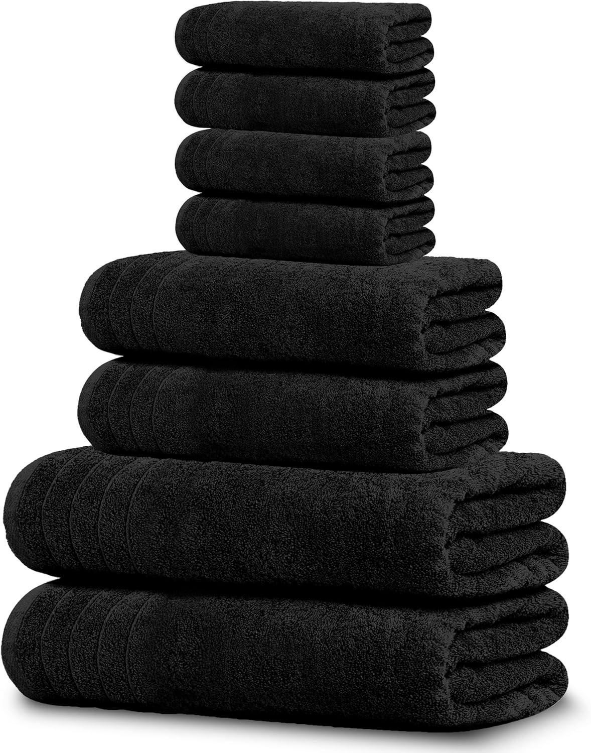 Amazon.com: Tens Towels Pack of 8 Towels Set, 2 Extra Large Bath, 2 Hand, 4 Washcloths, 100% Cott... | Amazon (US)