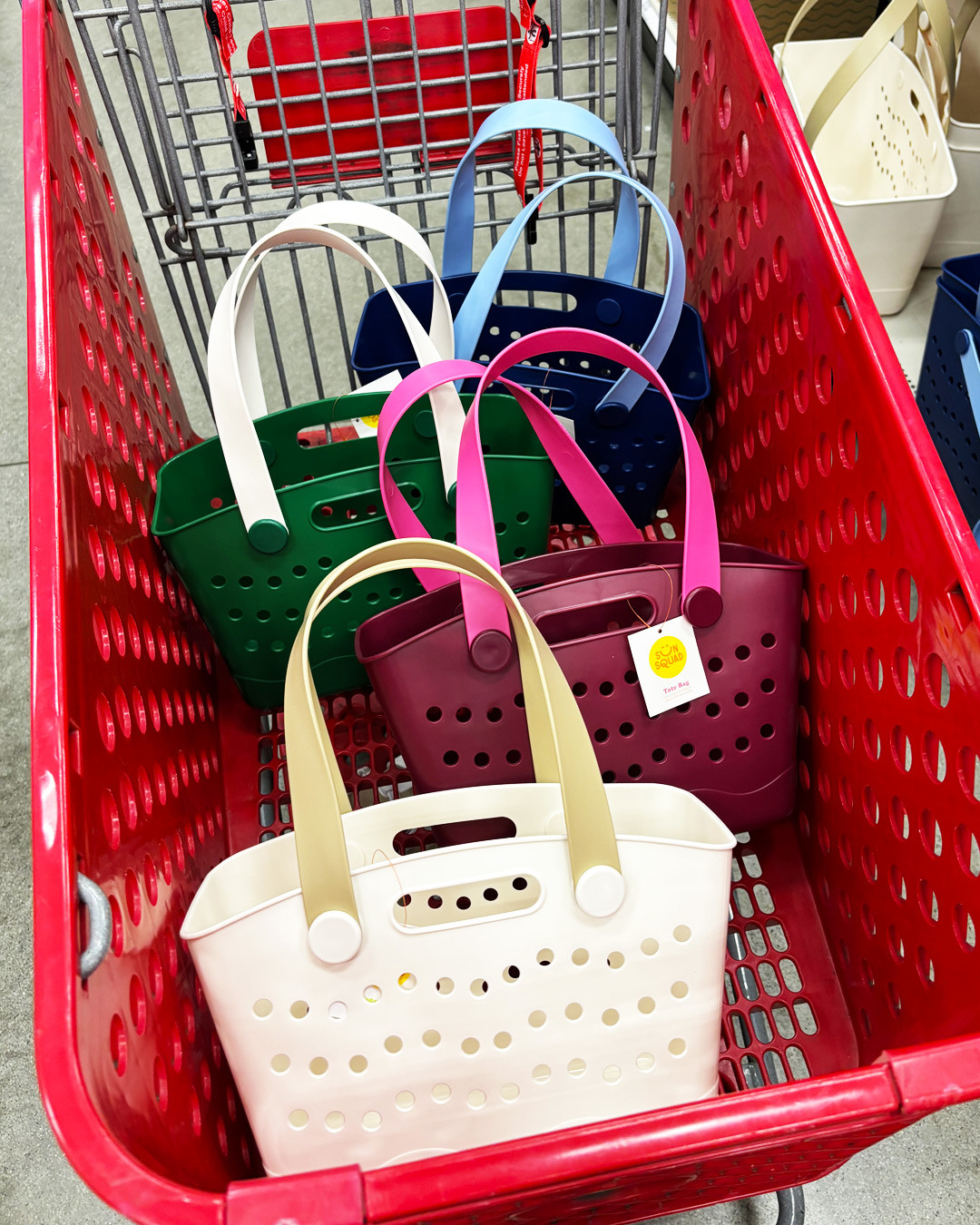 Sun Squad Totes - Perfect for the beach, and you can choose from four colors

#targetlove #beachbags 

 #LTKSwim