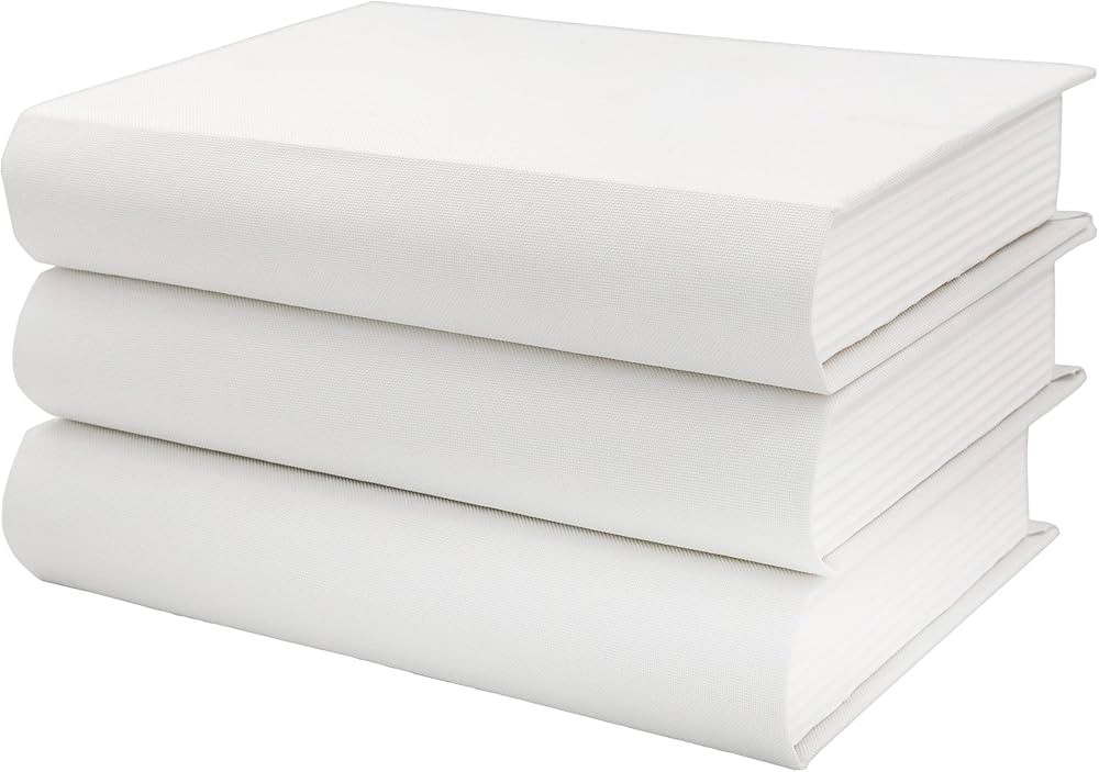 AuldHome Faux Book Stack (White, Set of 3); Decorative Books for DIY Crafts and Home Decor | Amazon (US)