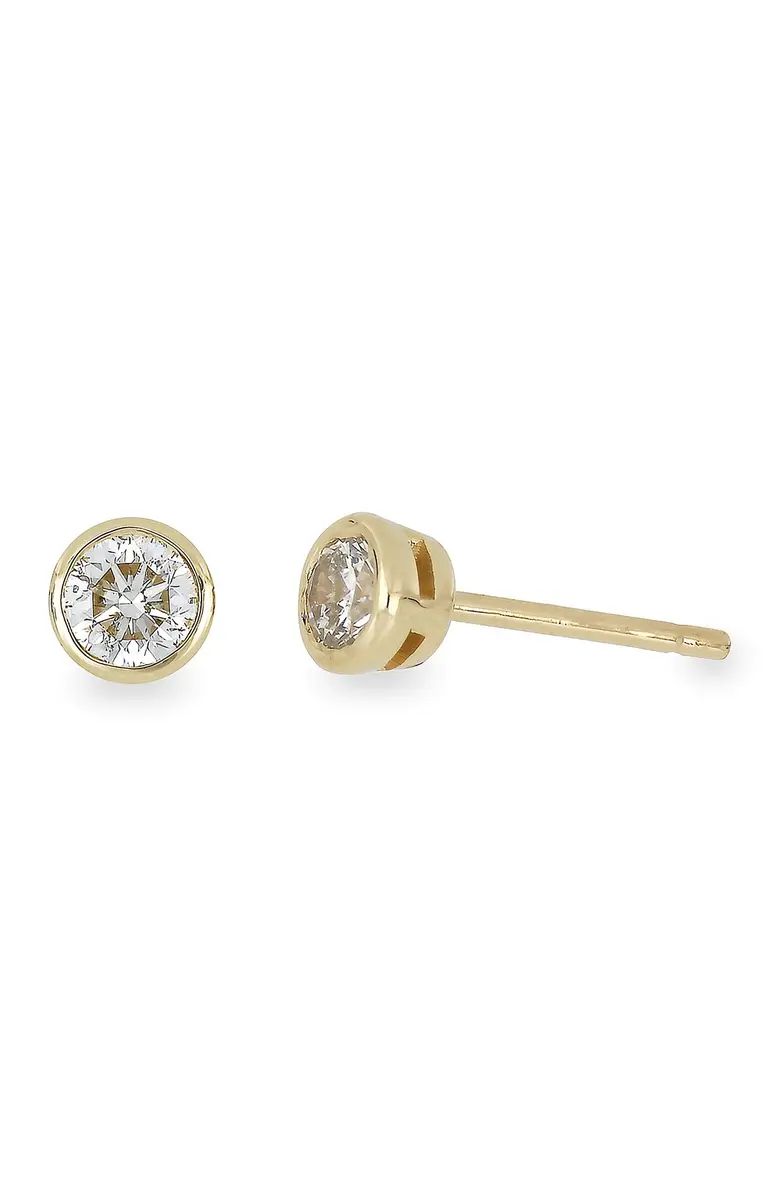 Bony Levy 14K Gold Bezel Set Diamond Stud Earrings - 0.33 ctw | Nordstromrack | Nordstrom Rack