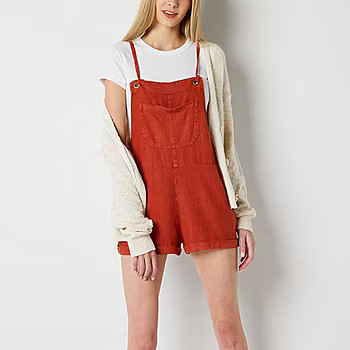 Arizona Sleeveless Shortalls-Juniors | JCPenney