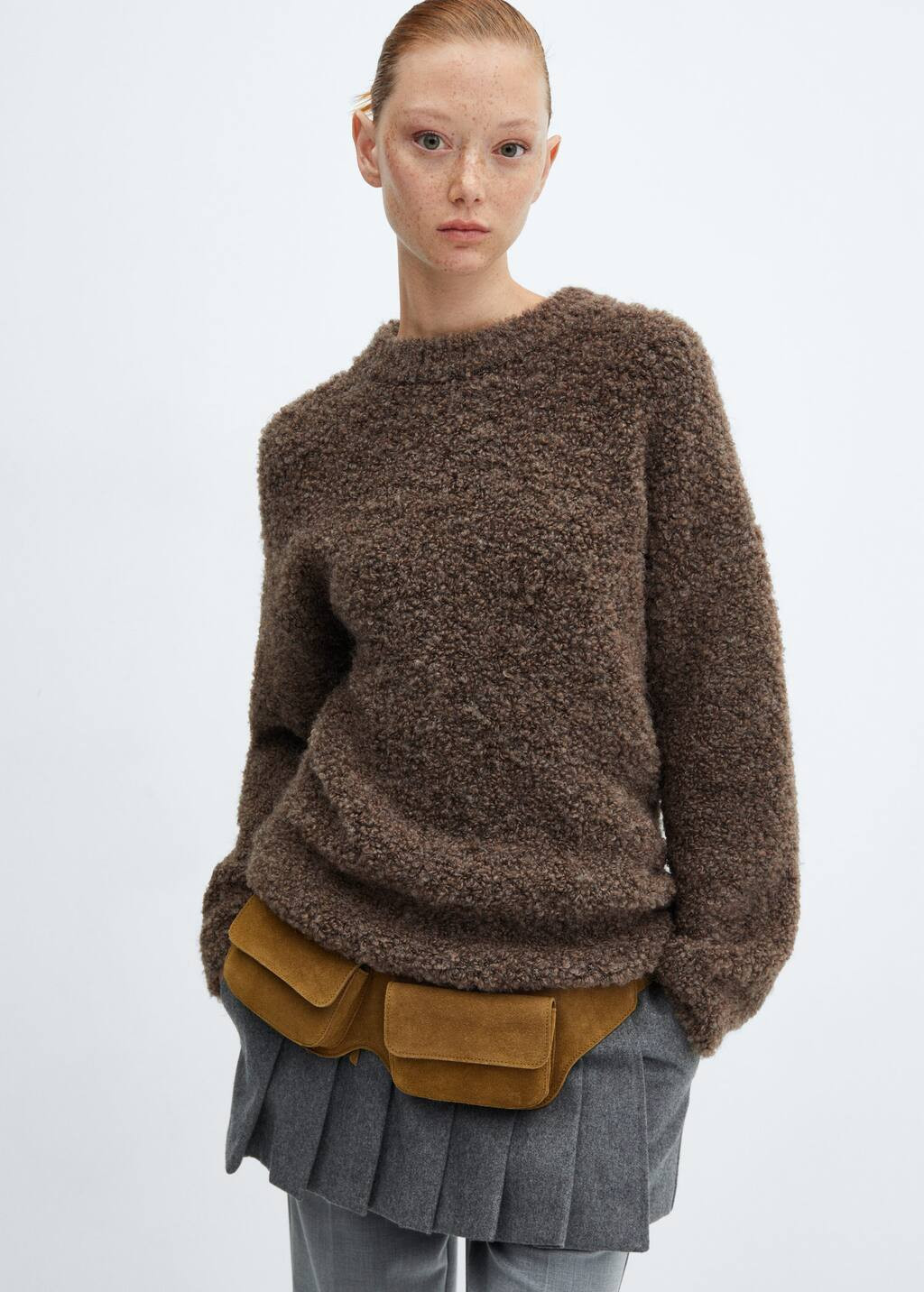 Bouclé sweater -  Women | Mango USA | MANGO (US)