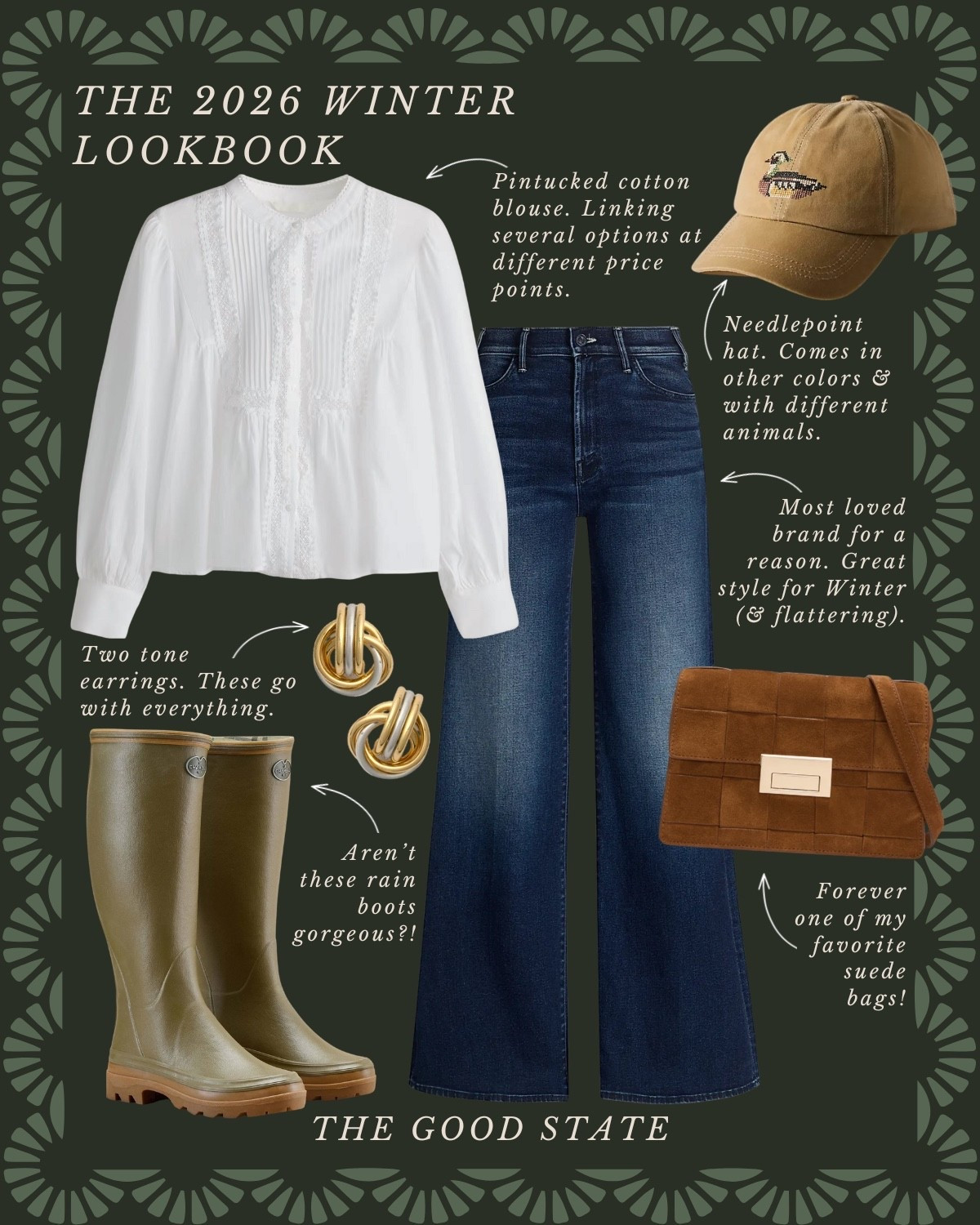 This collection is for the girlies who live for the golden glow of chilly winter mornings—the ones whose ideal day starts with a brisk morning at the farmers market and ends sitting around a fire with friends, hot cider in hand. This is for the ladies who love the timeless charm of Ralph Lauren and the cozy feel of Martha Stewart’s countryside on a snow day. Oh, and maybe a dash of Gilmore Girls in there too. This collection is for the ones who love a nice blend of English equestrian style and classic New England prep. Think classic blazers, crisp white button-ups, and heirloom-quality knits. This edit is for the suede-lovers, the plaid enthusiasts, and the ones who love a good denim on denim moment. For the girlies who love layering clothes and who accessorize with a silk scarf, vintage ball cap, wrist watch and leather purse. This collection is for the ladies who love quality pieces that are classic, preppy, polished and will stand the test of time. The ones who aren’t afraid to add a fun print to their outfit whether it’s leopard or stripes. Paisley or plaid. This is for you, my fellow Winter girlies❄️

#slowliving #romantizeyourlife #winterfashion #sustainablefashion #90sera #90style #90saesthetic #ralphlauren #preppyfashion #marthastewart #farmersmarket #farmersmarketlove #winterstyle #inagarten #ralphlauren  #equestrian #americana 


#LTKActive #LTKSaleAlert #LTKootd