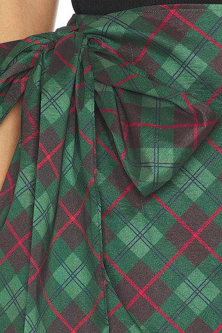 Iva Bow Skirt in Mistletoe Plaid | Revolve Clothing (Global)