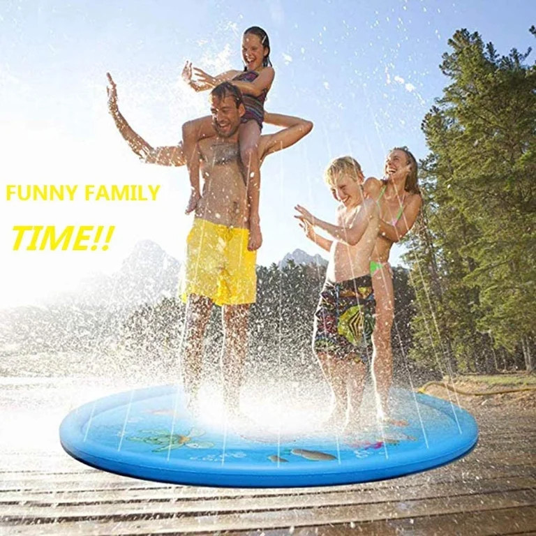 Sprinkler Splash Mat 68", Kids Pool, Outdoor Lawn Water Toys, Splash Pad, Wading Swimming Pool, I... | Walmart (US)