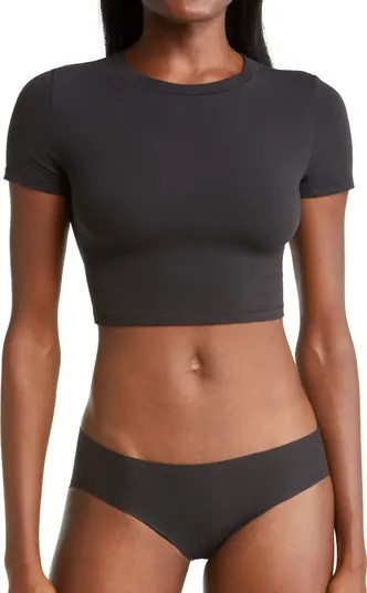 SKIMS Cotton Blend Jersey Crop Top | Nordstrom | Nordstrom