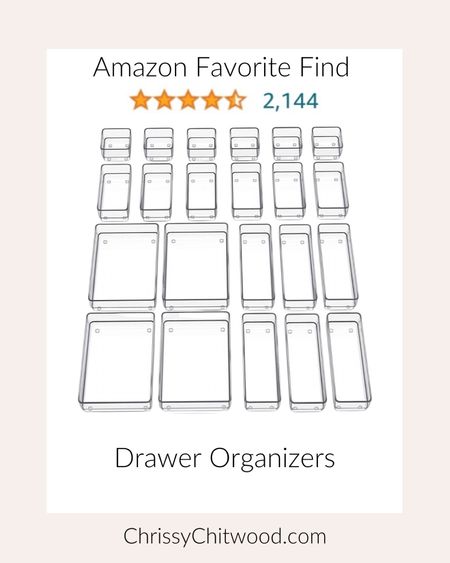 Amazon Favorite Find: These acrylic drawer organizers are fabulous for home organization! They work well for organizing kitchen drawers, desk drawers, bathroom drawers, and more. 

They also have non-slip silicone pads you can apply to the bottom.

Amazon finds, clear organizer, organize, home fav

#LTKFind #LTKunder50 #LTKhome