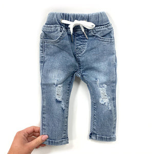 Little Bipsy Light Wash Distressed Denim | Brynlee + Briggs Children’s Boutique