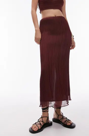 Plissé Midi Skirt | Nordstrom