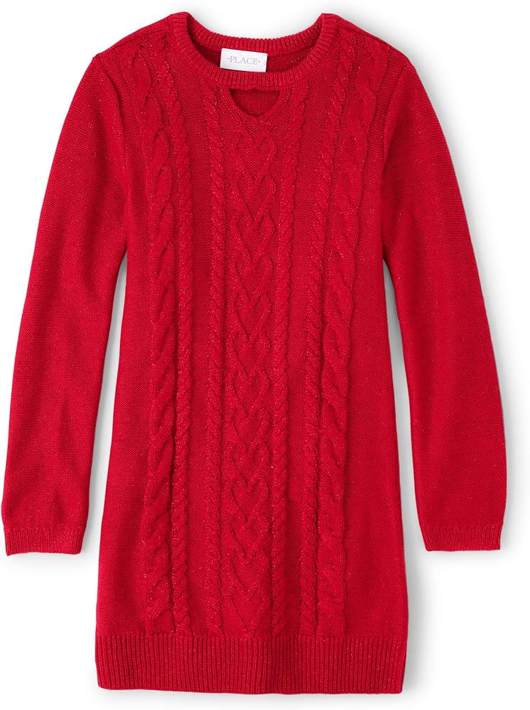 The Children's Place Girls' Big Sweater Dress | Amazon (US)