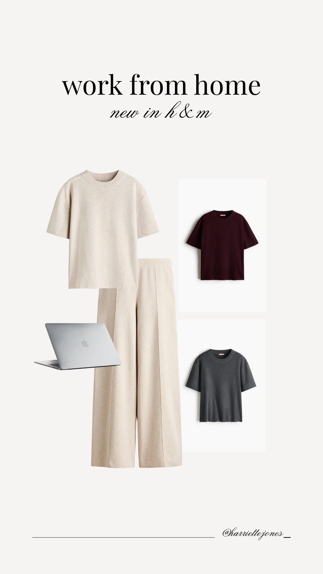 New in from H&M 💻 these loungewear co ord sets are perfect for working from home, they come in neutral cream, and burgundy and grey, perfect for upcoming autumn

#LTKsummer #LTKworkwear #LTKhome