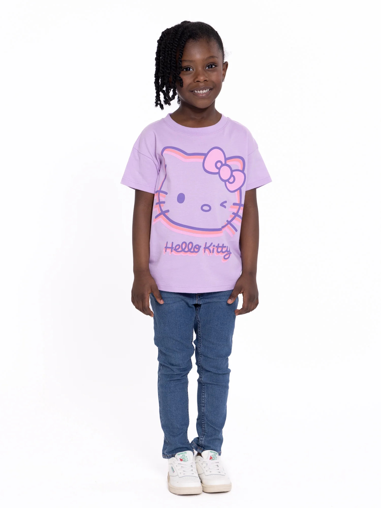 Hello Kitty Toddler Short Sleeve Crewneck Tee, Sizes 12M-5T | Walmart (US)