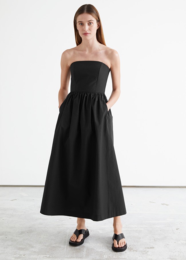 Voluminous Tube Top Midi Dress | & Other Stories (EU + UK)