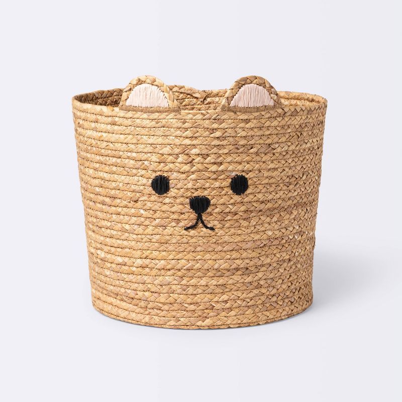 Woven Animal Round Storage Bin - Cloud Island™ Bear | Target