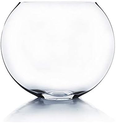 WGV Moon Vase, Length 16", Width 6", Height 13", Clear Glass Vase Floral Container with Oval Open... | Amazon (US)