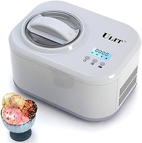 Ice Cream Maker, 1 Quart Automatic Electronic Gelato Maker with 4 Operation Modes, Built-In Compress | Amazon (US)