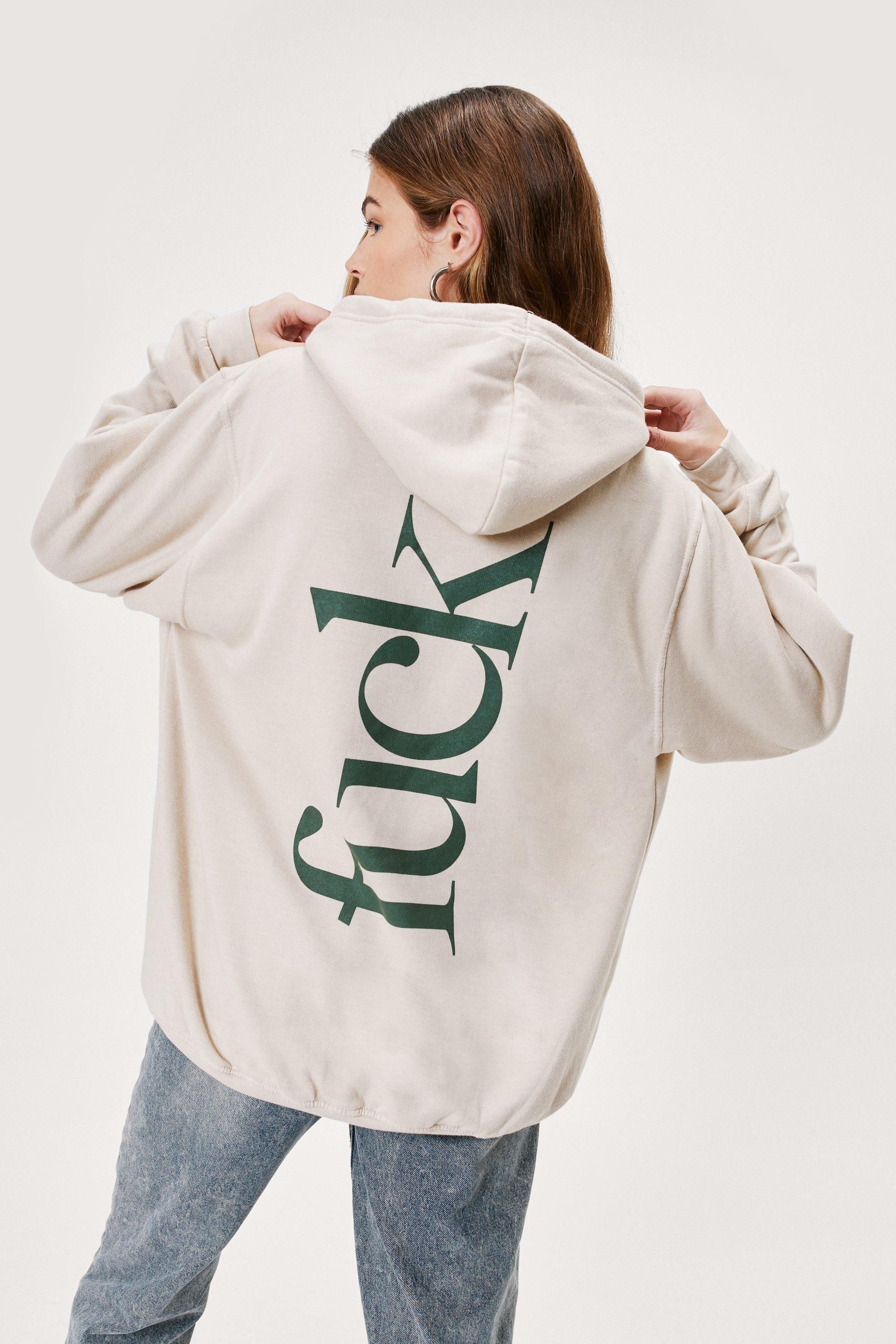 Doin' Our Own Fuckin' Thing Oversized Graphic Hoodie | Nasty Gal Canada