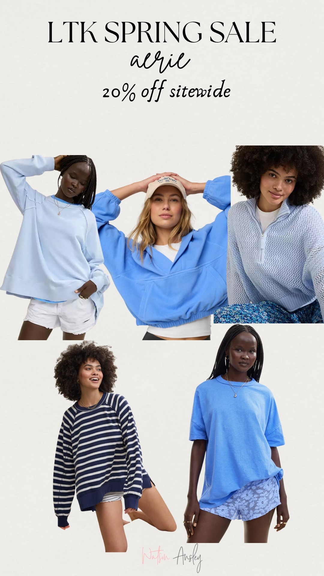 LTK SPRING SALE IS HERE!

Aerie is offering 20% off Sitewide exclusively in the LTK app. Just click below to start shopping, copy the promo code below & paste at checkout for the discount while the sale is live this weekend!

Blue | aerie | comfy | hoodie | crew neck | sweatshirt | sweater | pullover | tee | t-shirt | zip up | athleisure | everyday style | American Eagle 



#LTKSaleAlert #LTKSpringSale #LTKStyleTip