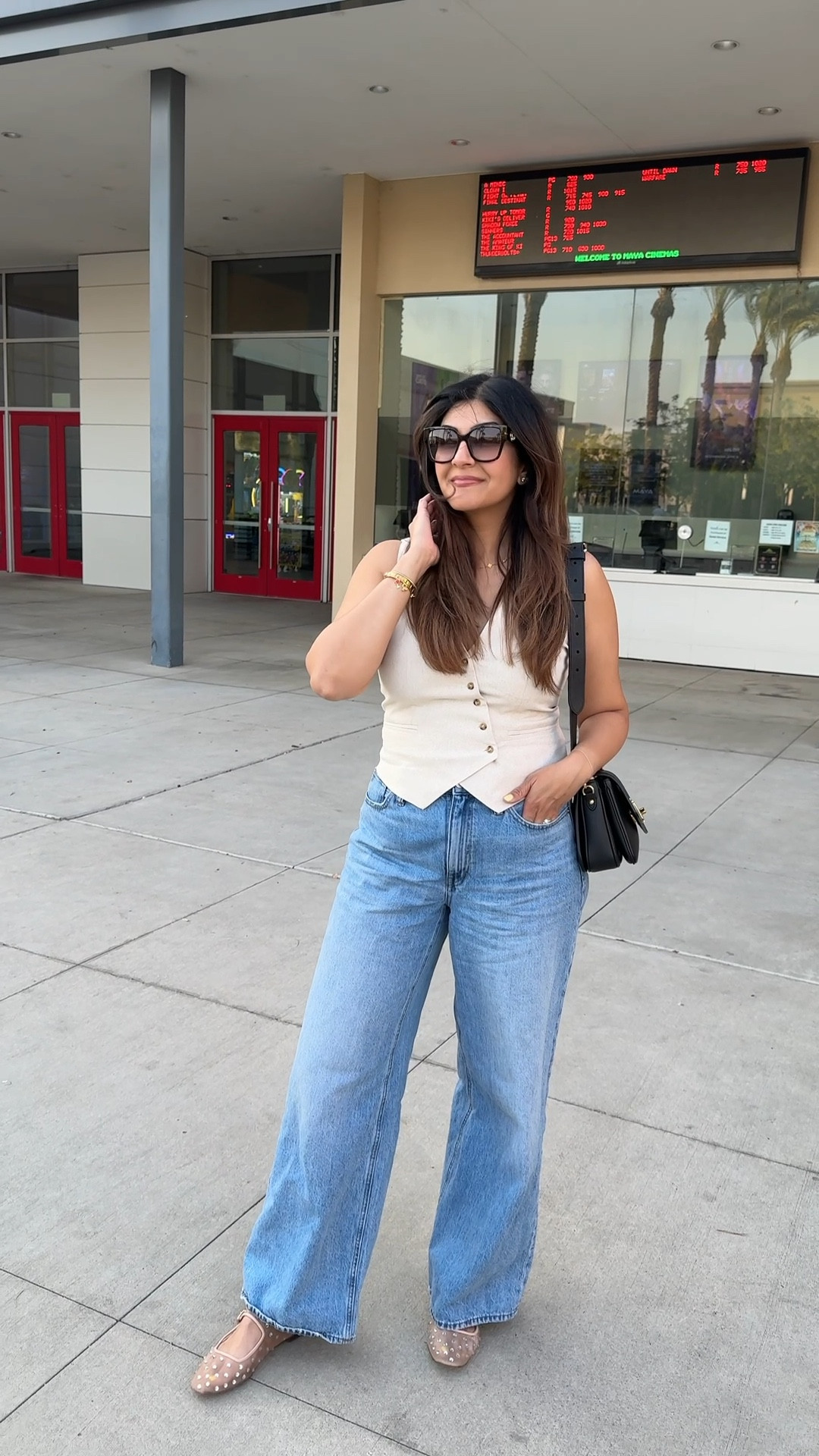 This vest is so cute paired with my favorite wide leg jeans from Madewell. These jeans can be styled up or down. 

#LTKMidsize #LTKxMadewell #LTKStyleTip