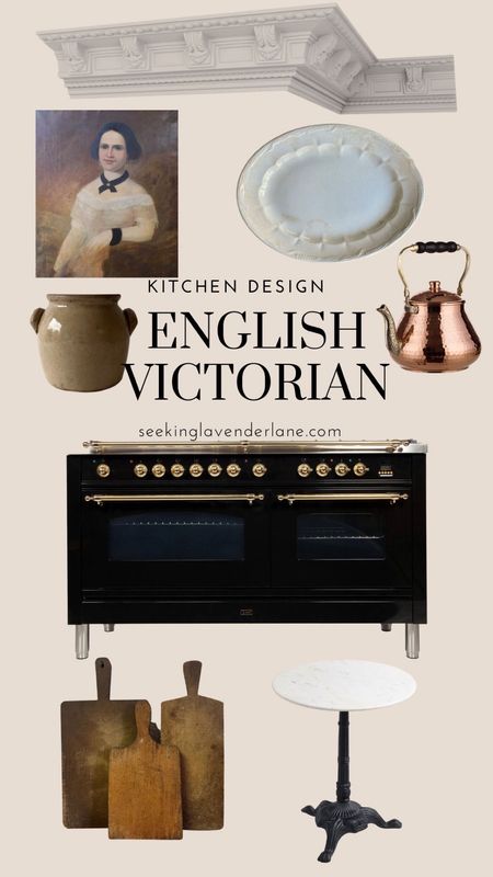 I’ve been working on the details for our English Victorian kitchen. While we wait for the cabinets to arrive here are some details to achieve the look! #LTKhome #kitchendesign #englishkitchen #victorianhome 