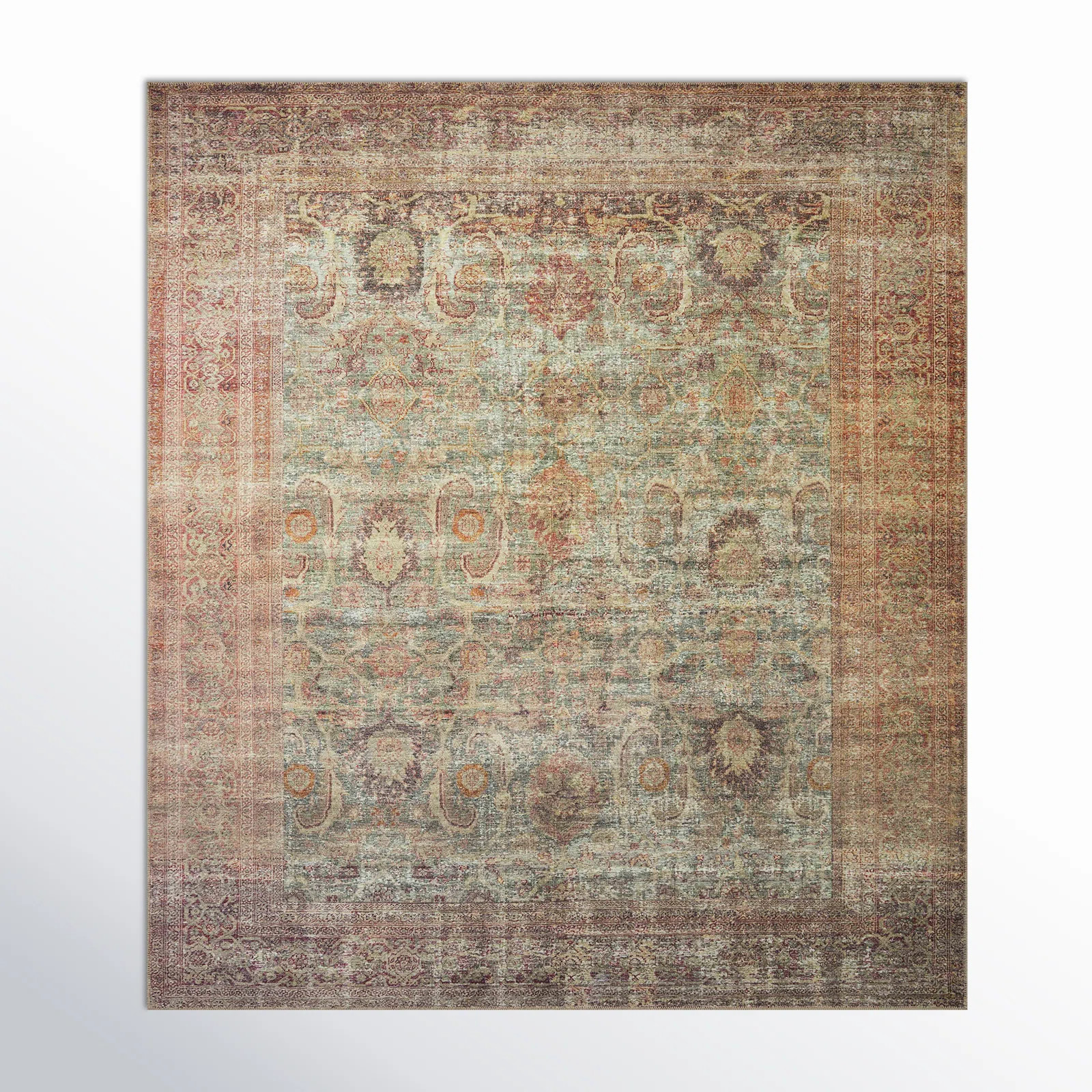 Amber Lewis x Loloi Georgie Jade / Sunset Area Rug | Wayfair North America