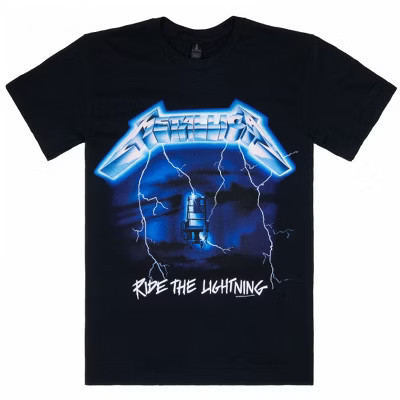 Mens Metallica Ride The Lightning Album T-Shirt - Medium | Target