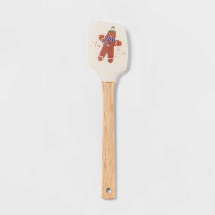 Silicone Gingerbread Man Spatula with Wood Handle - Wondershop™ | Target