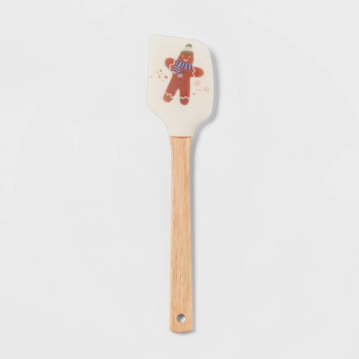 Silicone Gingerbread Man Spatula with Wood Handle - Wondershop™ | Target