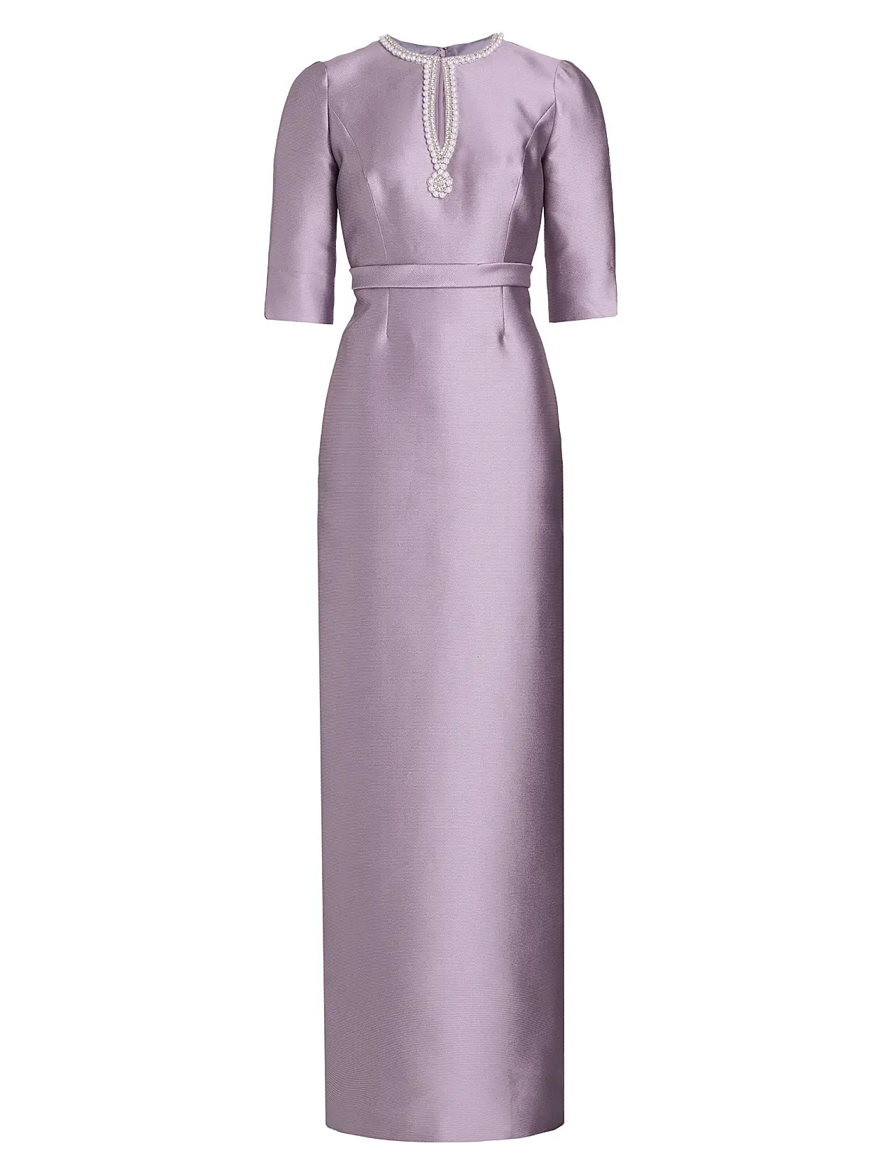 Satin Embellished Keyhole Gown | Saks Fifth Avenue