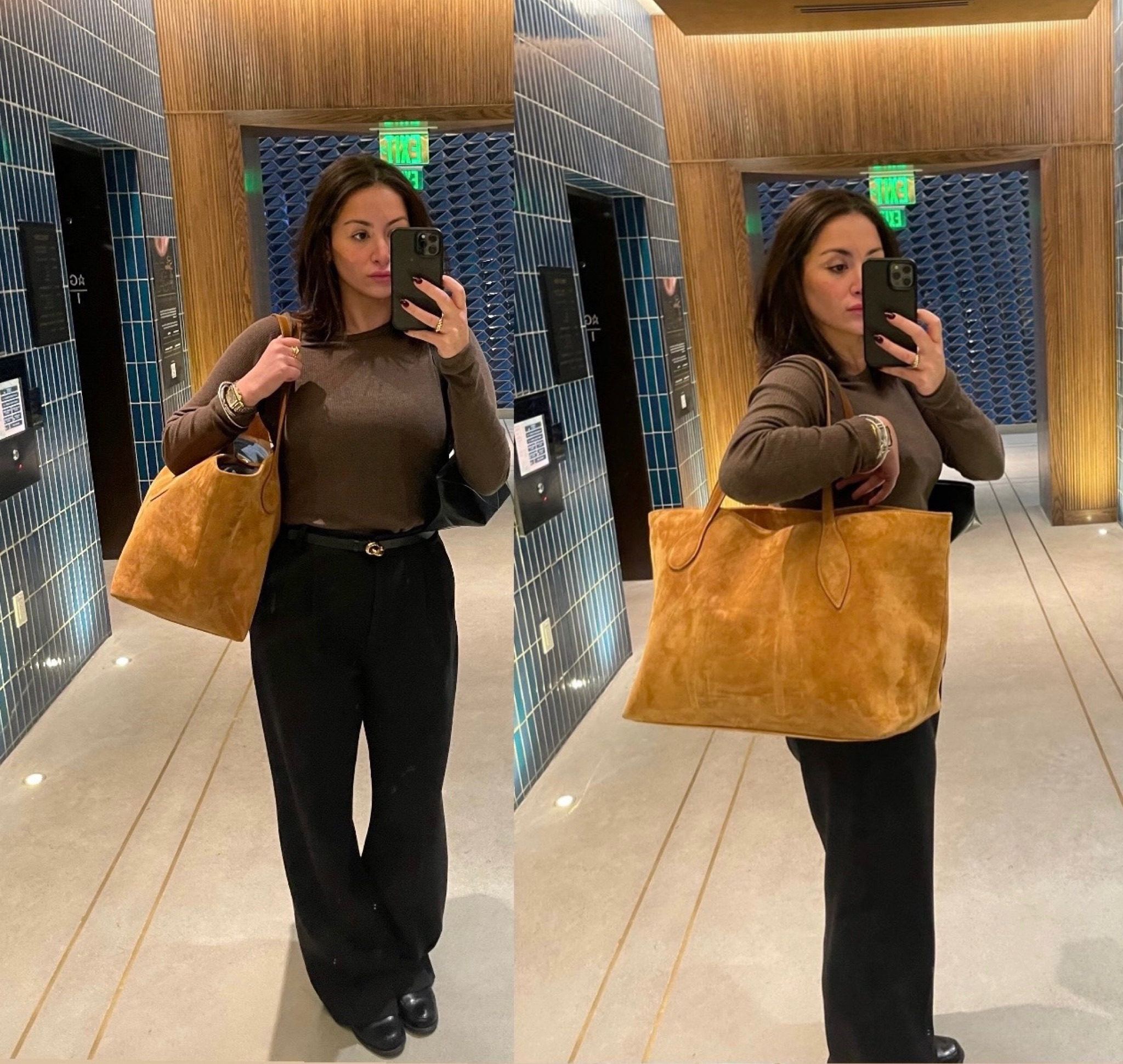 work outfit with new Mega Sprout Tote from Little Liffner! The tote fits so much and still holds its shape. 

#LTKHoliday #LTKGiftGuide #LTKSeasonal