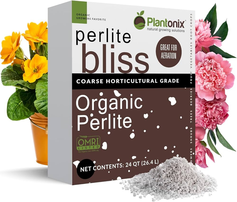 Perlite Bliss (24 Qts) - Organic Perlite for Plants - Coarse Perlite Bulk Soil Amendment - Chunky... | Amazon (US)