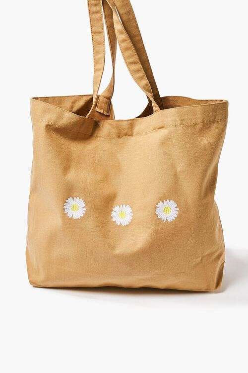 Organically Grown Cotton Daisy Tote Bag | Forever 21 (US)