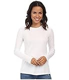 Mod-O-Doc Women's Fitted Long Sleeve Crew Tee, White, X-Large | Amazon (US)