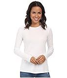 Mod-O-Doc Women's Fitted Long Sleeve Crew Tee, White, X-Large | Amazon (US)