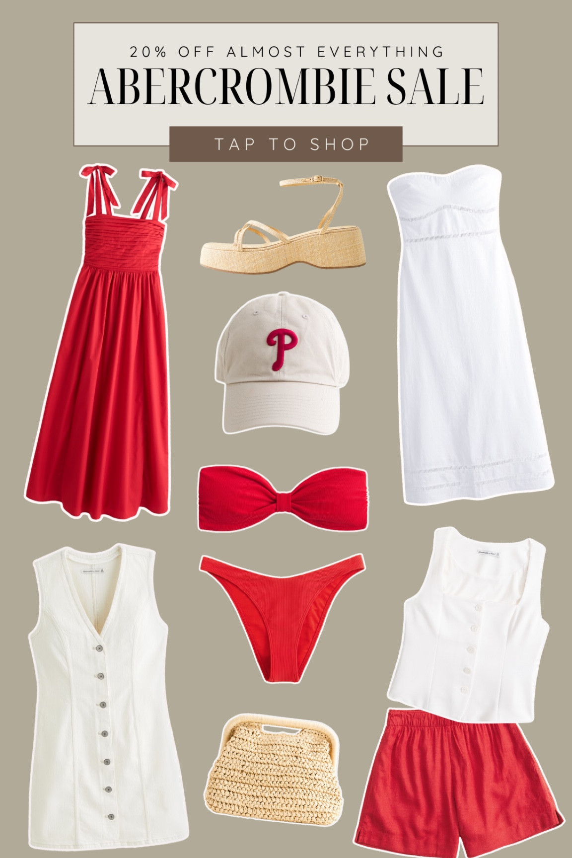 Abercrombie sale! 20% off almost everything!


Summer sale, dress, casual clothing, maxi dress, mini dress, sundress, bikini, swimsuit, vest, heels, baseball cap, hat, coastal, european, chic, neutral, red dress, whicker sandals, clutch, handbag, purse

#LTKSaleAlert #LTKStyleTip #LTKSummerSales
