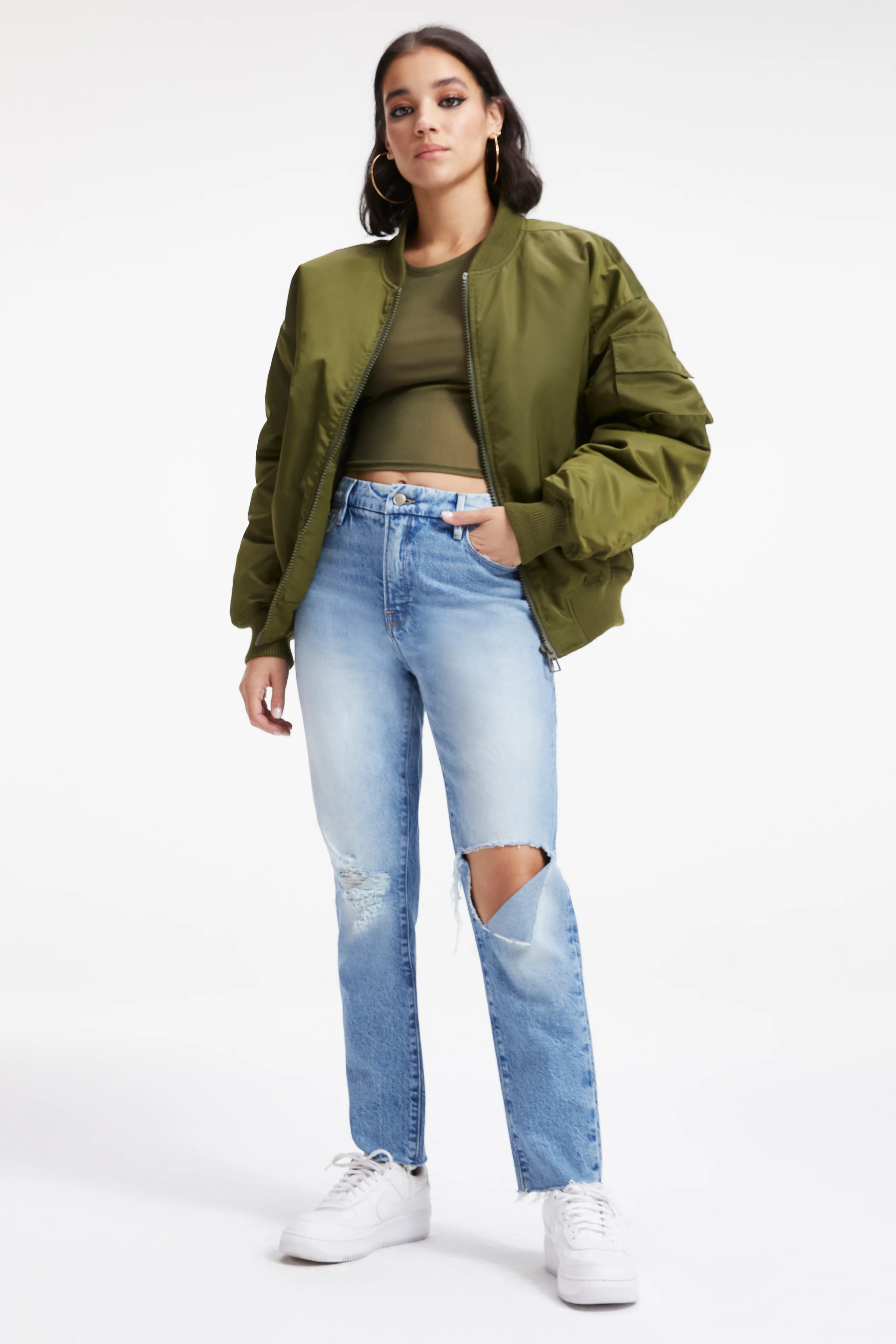 THE WEEKENDER JEANS | INDIGO249 - GOOD AMERICAN | Good American