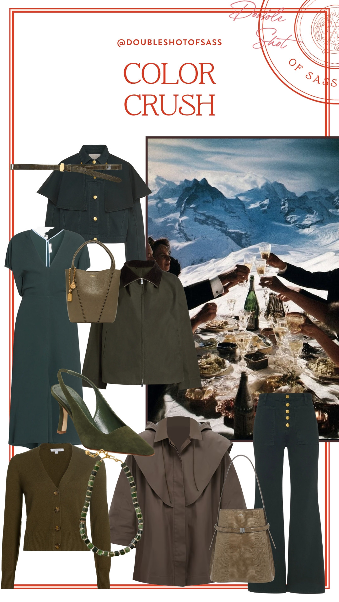 color crush: green! obsessed with green year round but especially deep green during the winter months  

 #LTKootd #LTKSeasonal