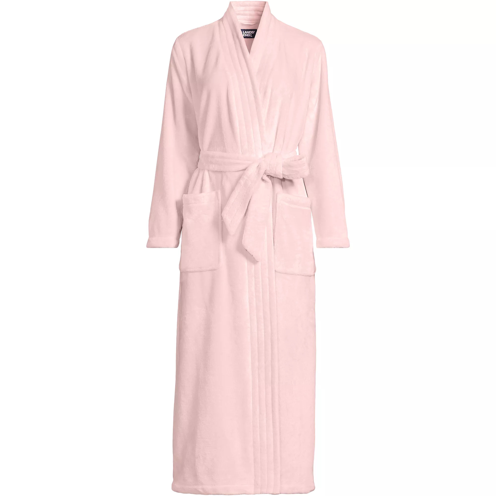 Women's Cozy Plush Long Wrap Robe | Lands' End (US)