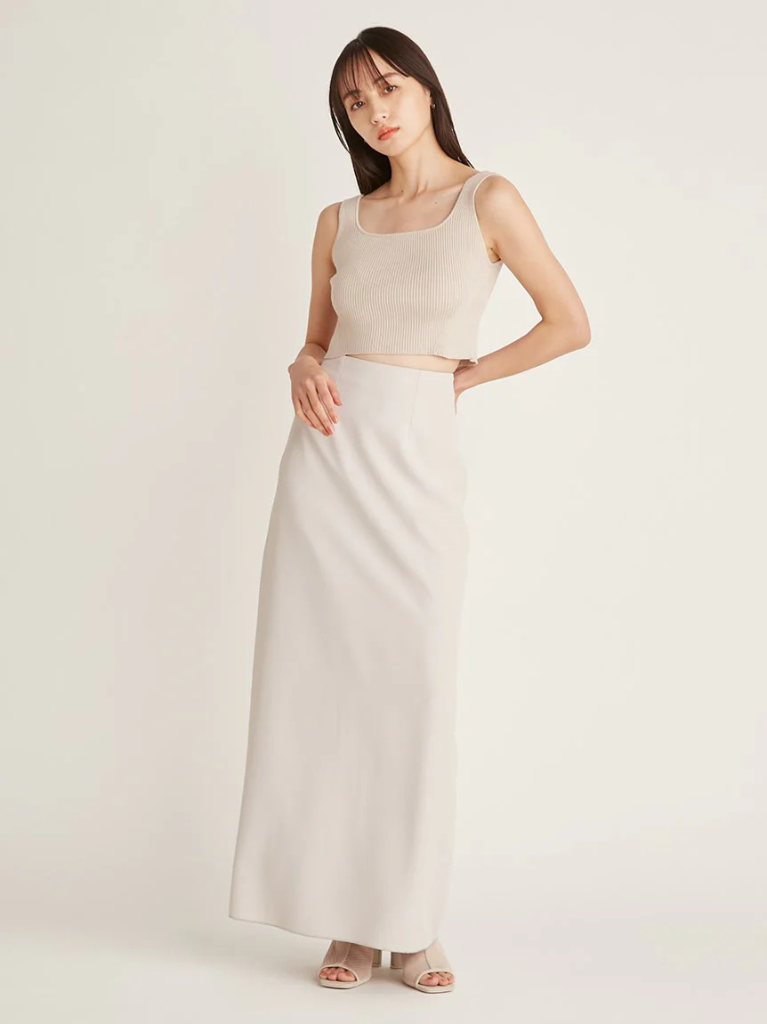 Knit Tank x Narrow Skirt Set | SNIDEL